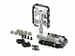 XLC – Pedal PD-S02 – Combi Almindelig/SPD – Sølv/Sort