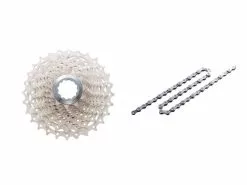 Shimano Ultegra Kassette Og Kæde – 10 Gear Kassette 11-25 Tands Samt CN6701 Kæde