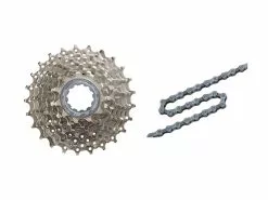 Shimano Alivio Kassette Og Kæde – 9 Gear Kassette 11-36 Tands Samt HG53 Kæde