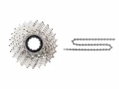 Shimano Tiagra Kassette Og Kæde – 10 Gear Kassette 11-25 Tands Samt HG54 Kæde (Bundle)