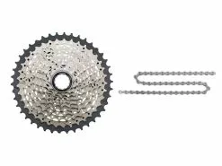 Shimano Deore/Tiagra Kassette Og Kæde – 10 Gear Kassette 12-28 Tands Samt HG54 Kæde (Bundle)