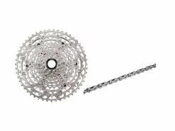 Shimano Deore Kassette Og Kæde – 12 Gear Kassette 11-51 Tands Samt M6100 Kæde (Bundle)
