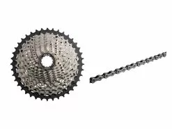 Shimano SLX Kassette Og Kæde – 11 Gear Kassette 11-42 Tands Samt HG601 Kæde (Bundle)