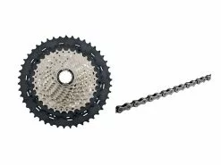 Shimano SLX Kassette Og Kæde – 11 Gear Kassette 11-46 Tands Samt HG601 Kæde (Bundle)