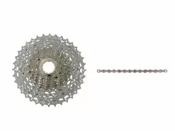 Shimano XT Kassette Og Kæde – 10 Gear Kassette 11-34 Tands Samt HG95 Kæde (Bundle)