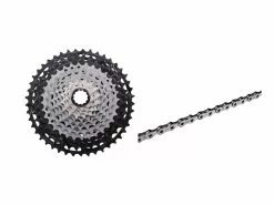 Shimano XTR Kassette Og Kæde – 12 Gear Kassette 10-45 Tands Samt M9101 Kæde (Bundle)