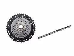 Shimano XTR Kassette Og Kæde – 12 Gear Kassette 10-51 Tands Samt M9101 Kæde (Bundle)