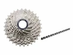 Shimano 105 Kassette Og Kæde – 11 Gear Kassette 11-30 Tands Samt HG601 Kæde (Bundle)