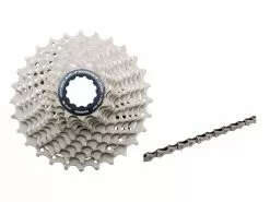 Shimano Ultegra Kassette Og Kæde – 11 Gear Kassette 11-28 Tands Samt HG701 Kæde (Bundle)