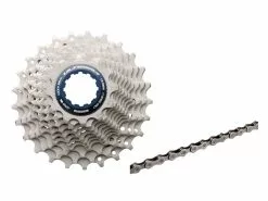 Shimano Ultegra Kassette Og Kæde – 11 Gear Kassette 12-25 Tands Samt HG701 Kæde (Bundle)