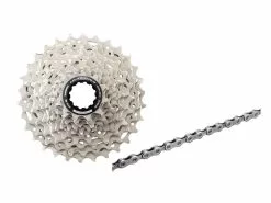 Shimano Ultegra Kassette Og Kæde – 12 Gear Kassette 11-30 Tands Samt M8100 Kæde (Bundle)