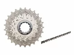 Shimano Dura Ace Kassette Og Kæde – 11 Gear Kassette 12-25 Tands Samt HG901 Kæde (Bundle)