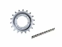 Shimano Nexus Gearhjul 19 Tands Og Rustbeskyttet Nexus Kæde NX10 (Bundle)